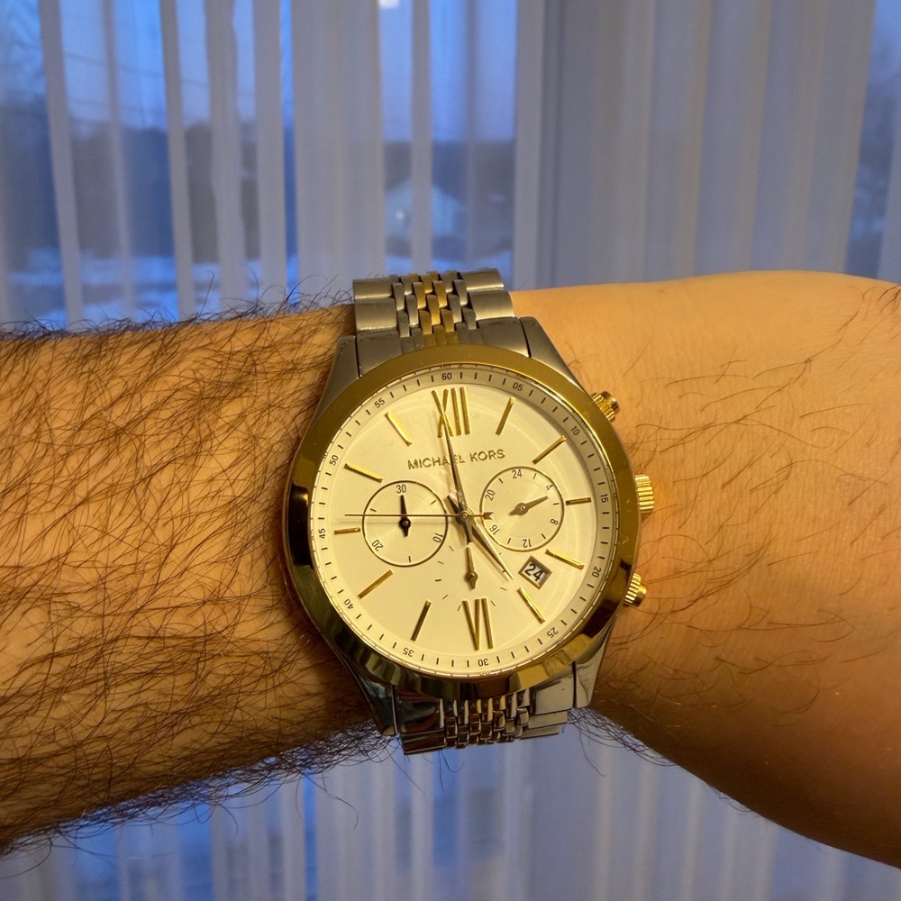 Michael Kors Two-Tone Chronograph Watch - Picture 2 of 2